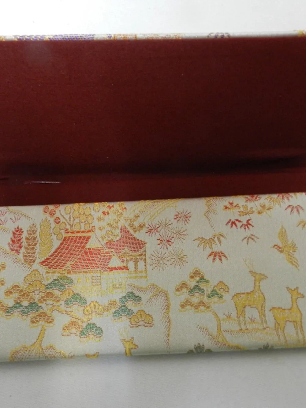 Kyoto Traditional Long wallet Classic Deer landscape Brocade made in Japan NEW